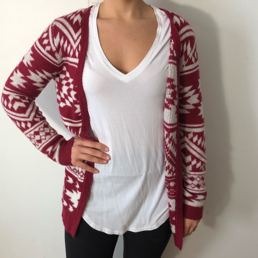 Aztec cardigan.